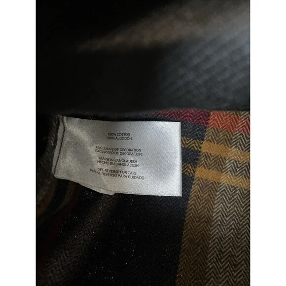 Orvis Heavy Flannel Shirt Brown Plaid Shacket Long Sleeve Button Up Mens Medium - Picture 7 of 12